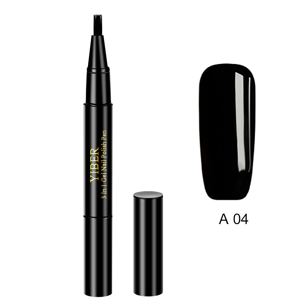 3 In 1 Gel Nail Varnish Pen Glitter One Step Nail Art Gel Polish Hybrid 3 In 1 Gel Nail Varnish Pen Glitter One Step Nail Art Gel Polish Hybrid